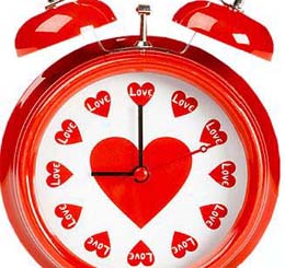 clock heart